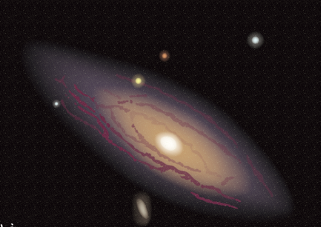 Andromeda galaxy アンドロメダ 銀河